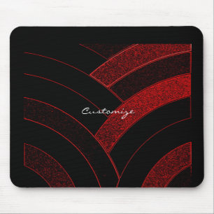 schicke moderne rote/schwarze Sparren Thunder_Cove Mousepad