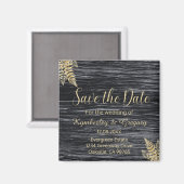Schicke moderne rustikale Hochzeit - Heiratsantrag Magnet (Vorderseite/Rückseite)