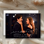 Schicke moderne Schrift Vollbild Hochzeit Save The Date