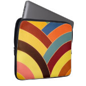 schicke, moderne, stilvolle Chevrons Laptopschutzhülle (Vorne Rechts)