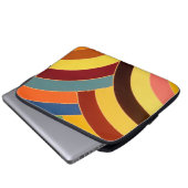 schicke, moderne, stilvolle Chevrons Laptopschutzhülle (Vorne Knopf)