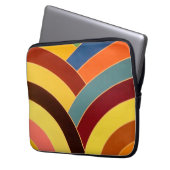 schicke, moderne, stilvolle Chevrons Laptopschutzhülle (Vorderseite Links)