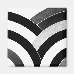 schicke, moderne und elegante Zickzack Magnet