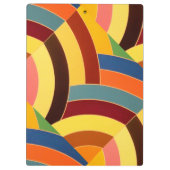 schicke, moderne und farbenfrohe Chevrons Klemmbrett (Rückseite)