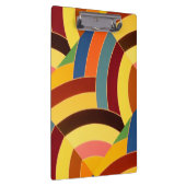 schicke, moderne und farbenfrohe Chevrons Klemmbrett (Rechts)