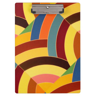 schicke, moderne und farbenfrohe Chevrons Klemmbrett