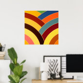 schicke, moderne und raffinierte Chevrons Poster (Heimbüro)