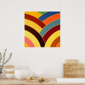 schicke, moderne und raffinierte Chevrons Poster (Küche)