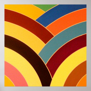 schicke, moderne und raffinierte Chevrons Poster