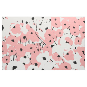 SCHICKE MOHNBLUMEN DER GEWOHNHEITS-FABRIC_MOD STOFF