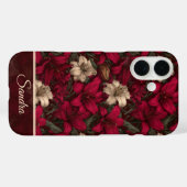 Schicke Mutter Geschenk Lilien Blumen Name Case-Mate iPhone Hülle (Rückseite (Horizontal))