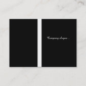 Schicke natürliche Haarillustration des Afro Visitenkarte (Rückseite)