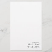 Schicke Notiz aus Script-Typografie-Papeterie Briefpapier (Vorderseite)