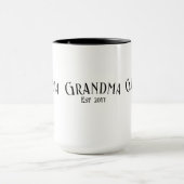 Schicke Oma Personalisierter Name Jahr Tasse (Zentrum)