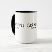 Schicke Oma Personalisierter Name Jahr Tasse (Vorderseite Links)