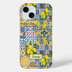 Schicke orange mediterrane Keramikfliesenvase Case-Mate iPhone Hülle