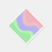 Schicke Pastell-Party Serviette (Ecke)