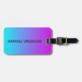 Schicke Pastellsteigungsfarben Gepäckanhänger