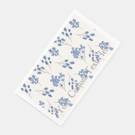 Schicke, personalisierte Blumeneinladungshandtuch Serviette