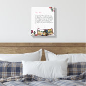 schicke Personalisierte Liebe Brief Handgeschriebe Leinwanddruck (Insitu (Schlafzimmer))