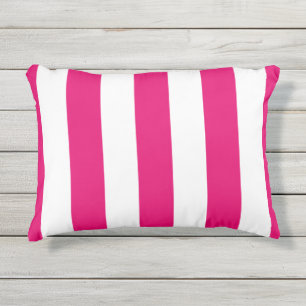 SCHICKE PILLOW_PRETTY PINK-STREIFEN IM FREIEN KISSEN FÜR DRAUßEN