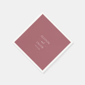 Schicke rosa Hochzeitsservietten Serviette (Ecke)