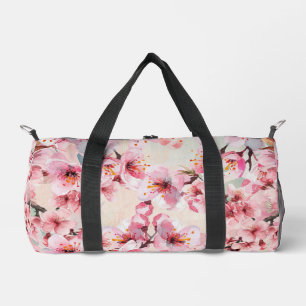 Schicke rosa Kirschblüten-Duffeltasche Duffle Bag