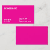 Schicke rosa Leben-Trainer-NeonVisitenkarte Visitenkarte (Vorne/Hinten)