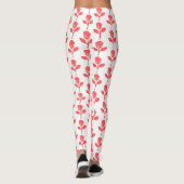 Schicke rosa Rosen Trendleggings Leggings (Rückseite)