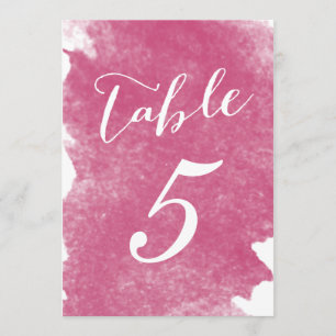 SCHICKE ROSA WATERCOLOR-TISCHKARTEN EINLADUNG