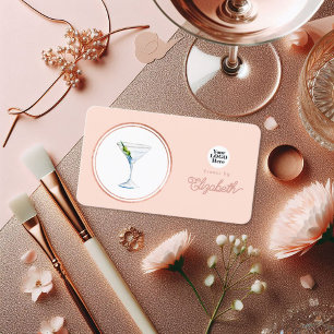 Schicke Rose-Gold- und Blush-Pink-Eventplanerin Visitenkarte