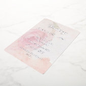 schicke Rose Silber Folieneinladung (Gedreht)