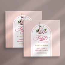Schicke roségoldene Blütenblätter Prosecco Brautpa