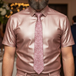 Schicke roségoldene Verlaufs-Glanz-Hochzeit Krawatte