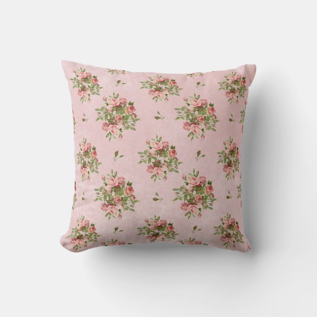 Schicke Rosen Kissen (Vorderseite)