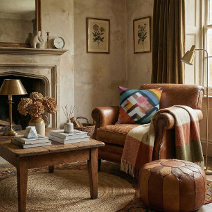 Schicke rustikale moderne abstrakte Kissenbezüge Kissen