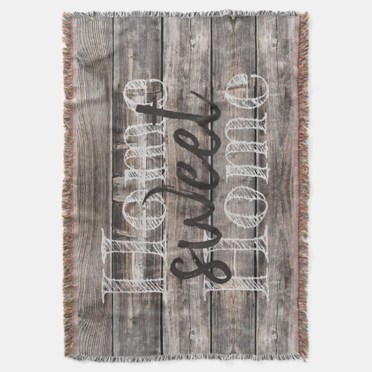 schicke rustikale ZUHAUSE SWEET ZUHAUSE | Decke (Vorderseite Vertikal)