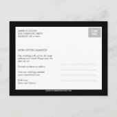 Schicke Save The Date Karte (Rückseite)