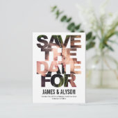 Schicke Save The Date Karte (Stehend Vorderseite)