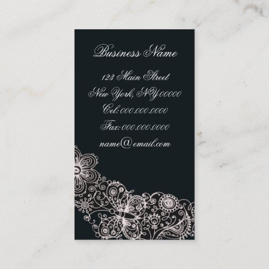 Schicke Schuh ~ Visitenkarte (Rückseite)