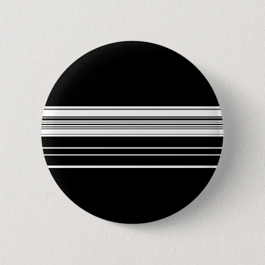 Schicke schwarz-weiß gestreifte button (Vorderseite)