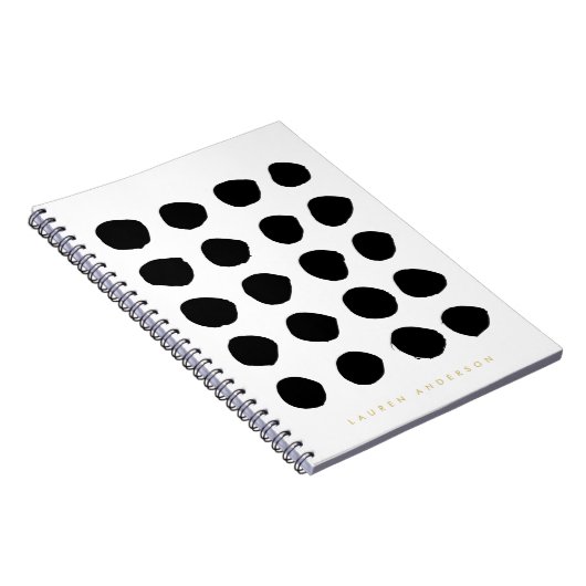 Schicke schwarze notizblock (Rechte Seite)