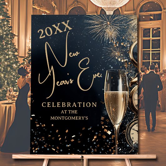 Schicke Silvesterparty Acrylschild