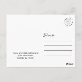 schicke Skripthochzeit danke Foto Postcard Postkarte (Rückseite)