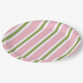 SCHICKE STREIFEN DES PAPIER-PLATE_MODERN PAPPTELLER (Schrägansicht)