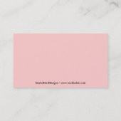 Schicke Stuhl-Visitenkarte Visitenkarte (Rückseite)