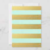 SCHICKE TADELLOSE HOCHZEITS-EINLADUNG DES GOLD| EINLADUNG (Rückseite)