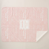 Schicke Typografie Frohen Muttertag Personalisiert Sherpadecke (Vorderseite (Horizontal))