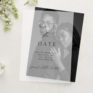 Schicke typografische Schrift Hochzeit Termin merk Pergament Einladungen
