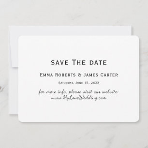 Schicke Typography Save-the-Date-Karte Save The Date